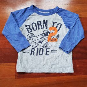 Carter's "Born To Ride" Long Sleeve Jersey Size 3T